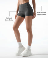 Shift High Rise Shorts With No Front Seam Design 2.5 Inches | Women's Yoga, Running & HIIT Shorts
