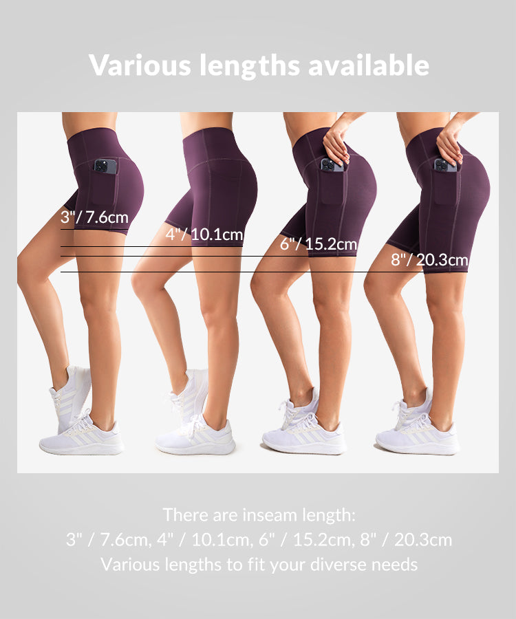 Shift löparshorts med hög midja, tighta, 7,5 cm, 10 cm, 15 cm, 20 cm | Damsportshorts med högt stöd