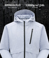 Giacca softshell impermeabile resistente con cappuccio lungo Anywhere | Giacca sportiva da donna