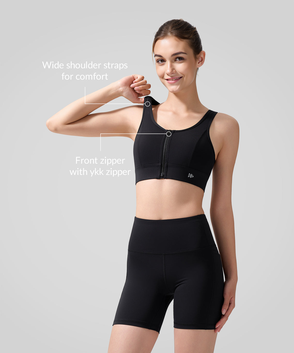 Power Fashion Racerback Cross Cut-out Sport-BH | Damen-Sport-BH mit starkem Halt