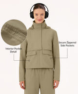 Anywhere Hoodie Drawstring Pockets Jacket | Women's Sports Jacket