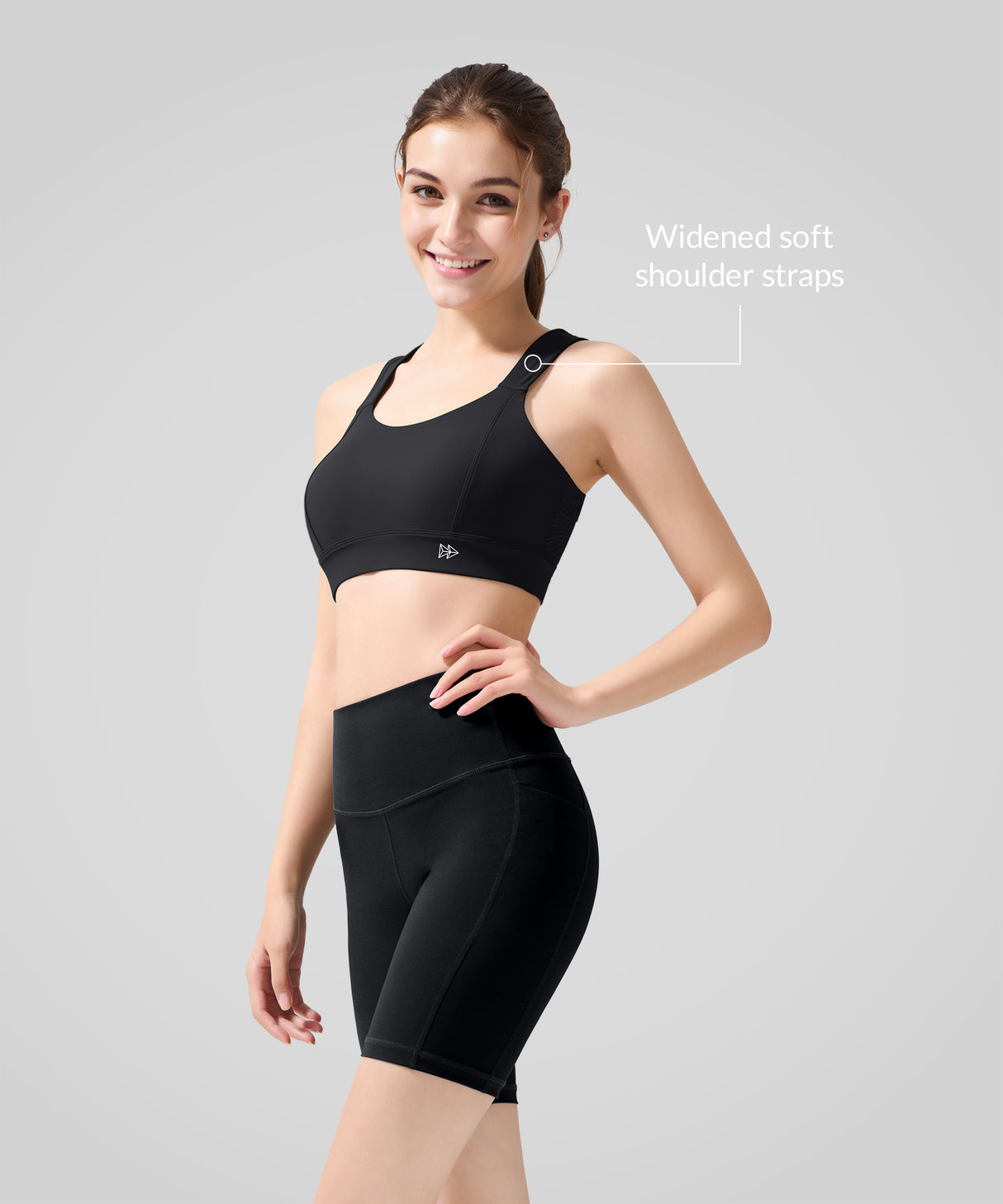 Echo Key Hole Back Mesh Andningsbar Yoga-BH | Sport-BH med lätt stöd för kvinnor