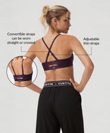 Anywhere Adjustable Thin Strap Removable Pads Sports Bra | Women's Light Support Sports Bra