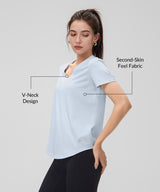 Anywhere V-Neck Lightweight Short Sleeve Tee| Women's Short Sleeve T-shirt