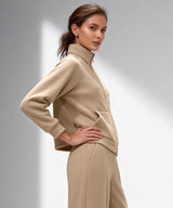 Anywhere Zip Pockets Fleece Stand Collar Jacket | Women's Sports Jacket