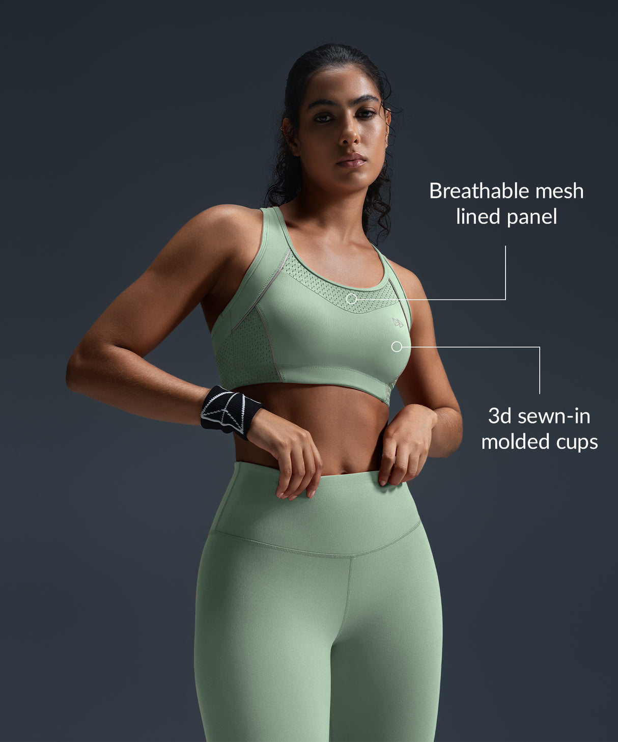 Reggiseno da corsa imbottito Sculpt Racerback Line | Reggiseno sportivo ad alto sostegno da donna