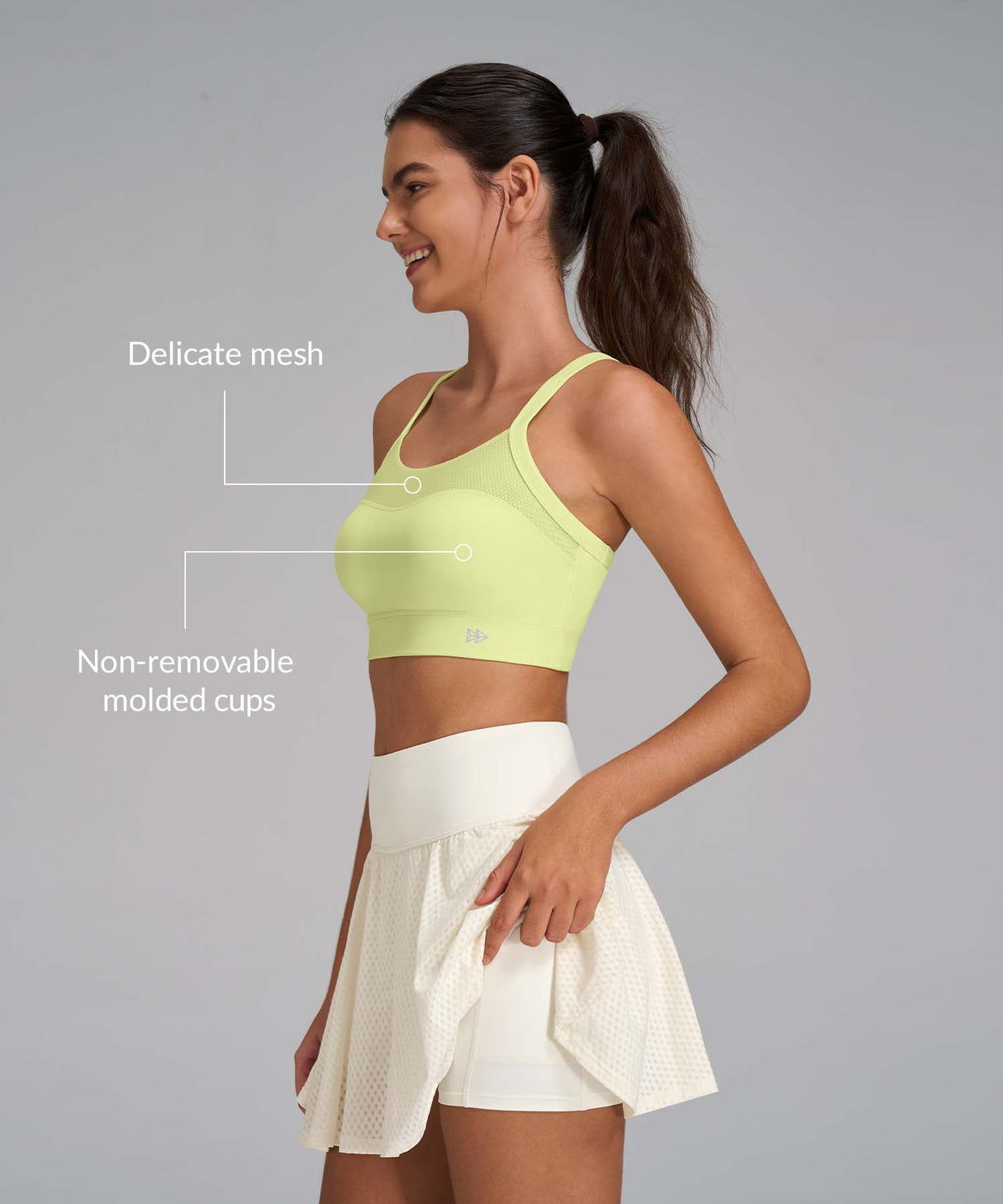 Reggiseno yoga Anywhere Minimal Seam con cuciture strette | Reggiseno sportivo leggero da donna