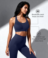 Sujetador deportivo acolchado Power Adjustable Enhance | Sujetador deportivo de sujeción media para mujer