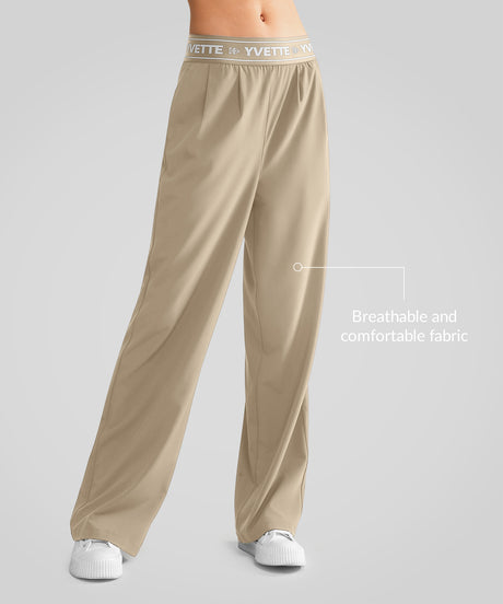 Shift Urban Letter Print Wide Leg-byxor 27'' | Damsportbyxor