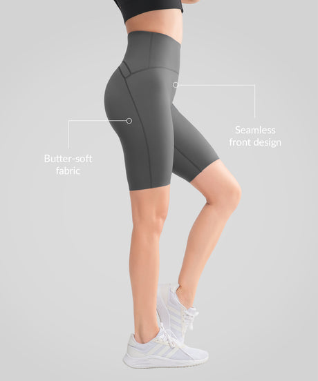 Shorts Shift de cintura alta, sin costuras y antideslizantes de 20 cm | Shorts de running de alta sujeción para mujer