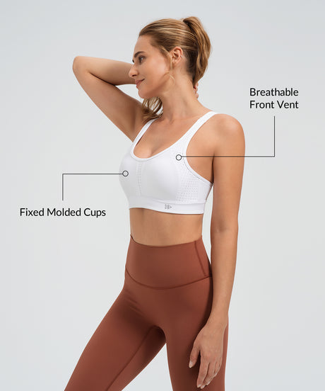 Power Adjustable Two Style Running Bra | Women's High Support Sports Bra