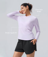 Anywhere Soft & Lightweight Basic Long Sleeve T-Shirt| Women's Long Sleeve T-shirt