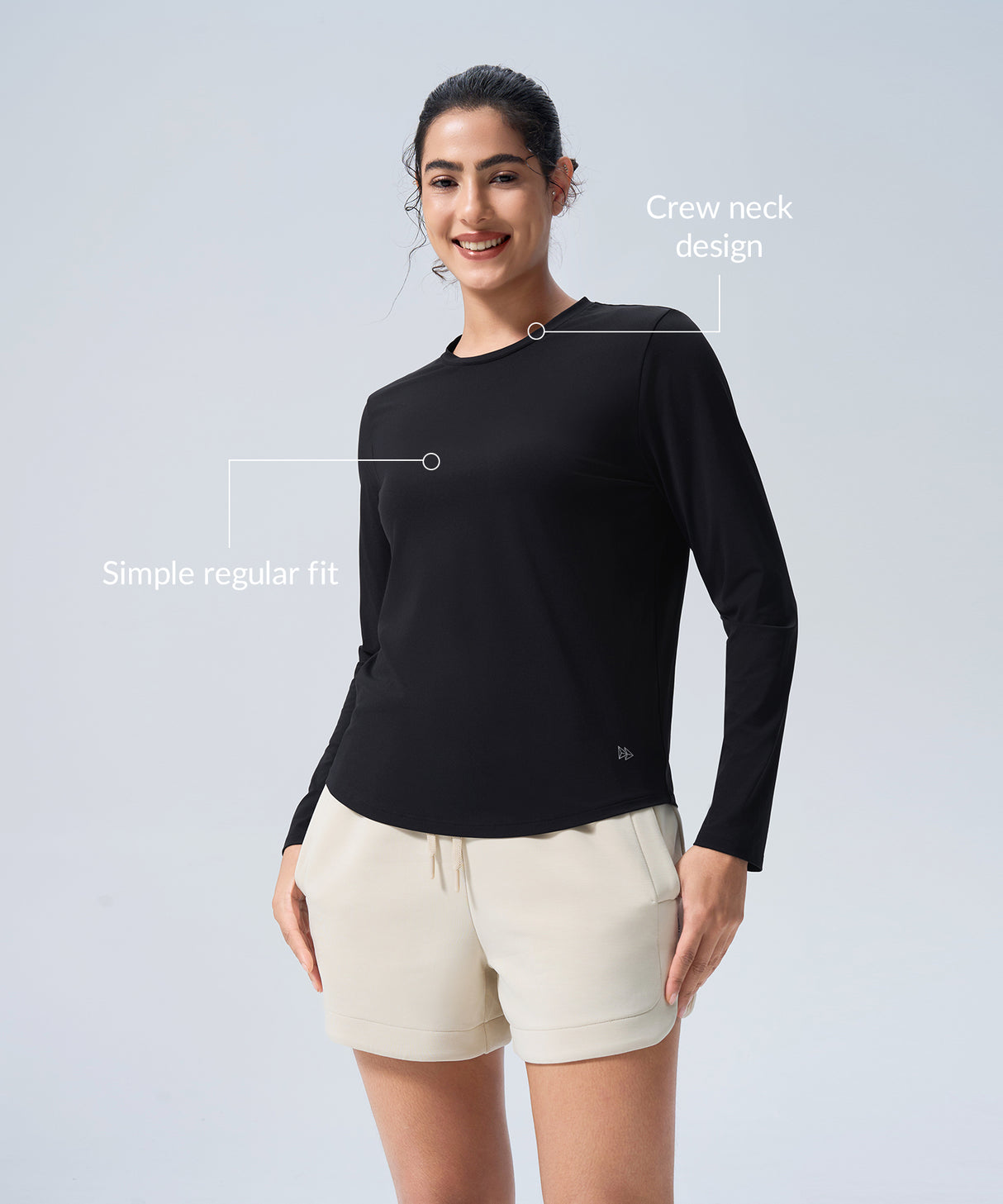 Anywhere Soft & Lightweight Basic Long Sleeve T-Shirt| Women's Long Sleeve T-shirt