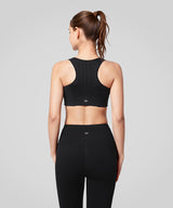 Power Mesh Panel Front Closure Running Bra | Women's High Support Sports Bra