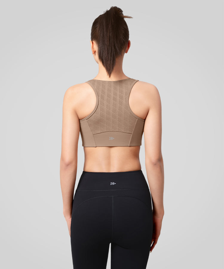 Lauf-BH mit Power Mesh-Panel und Frontverschluss | Sport-BH mit starkem Halt für Damen