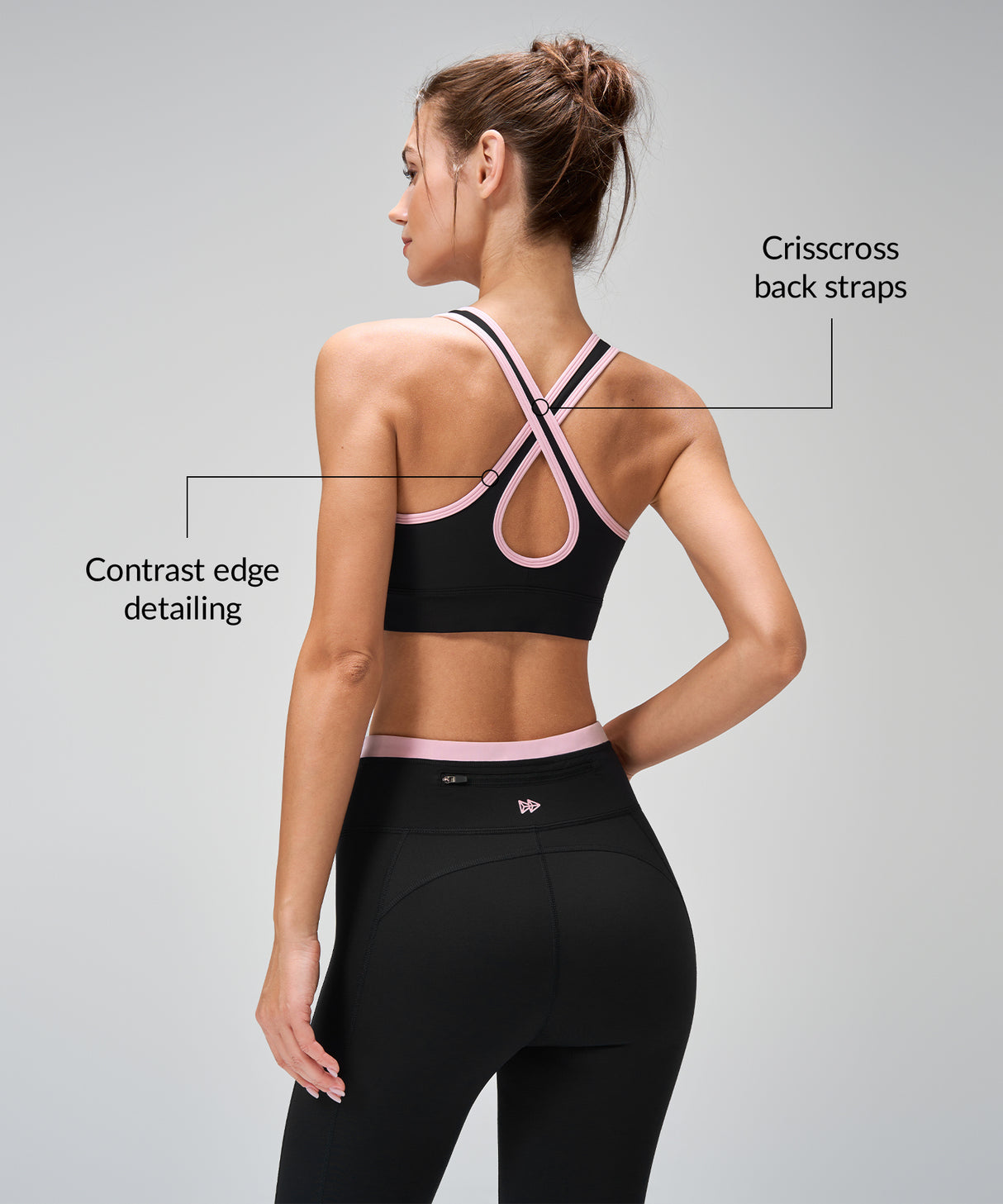 Power One-piece Crisscross Heltäckande Löpar-BH | Sport-BH med Högt Stöd för Damer