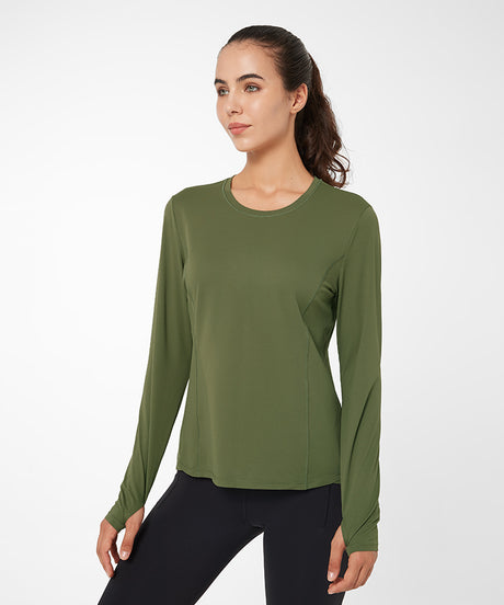 Shift Light Mesh Pocket Running T-shirt | Women's Long Sleeve T-shirt