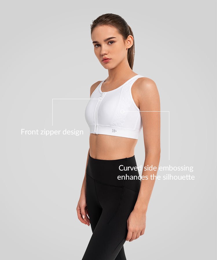 Gepolsterter Lauf-BH mit Echo Cut-Out-Design | Sport-BH mit starkem Halt für Damen