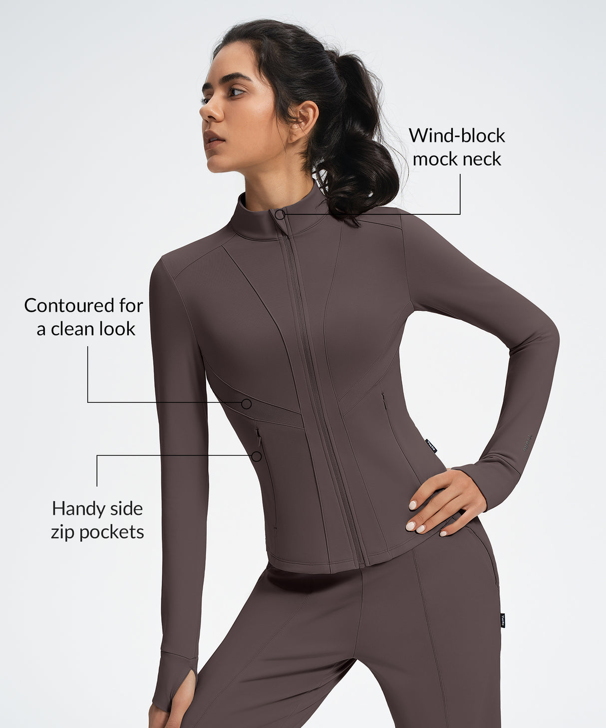 Giacca impermeabile Shift Upgraded Fleece Stretch con cerniera intera | Giacca sportiva da donna