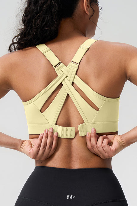 Power™ Adjustable Crisscross Padded Running Bra | Women's High Support Sports Bra