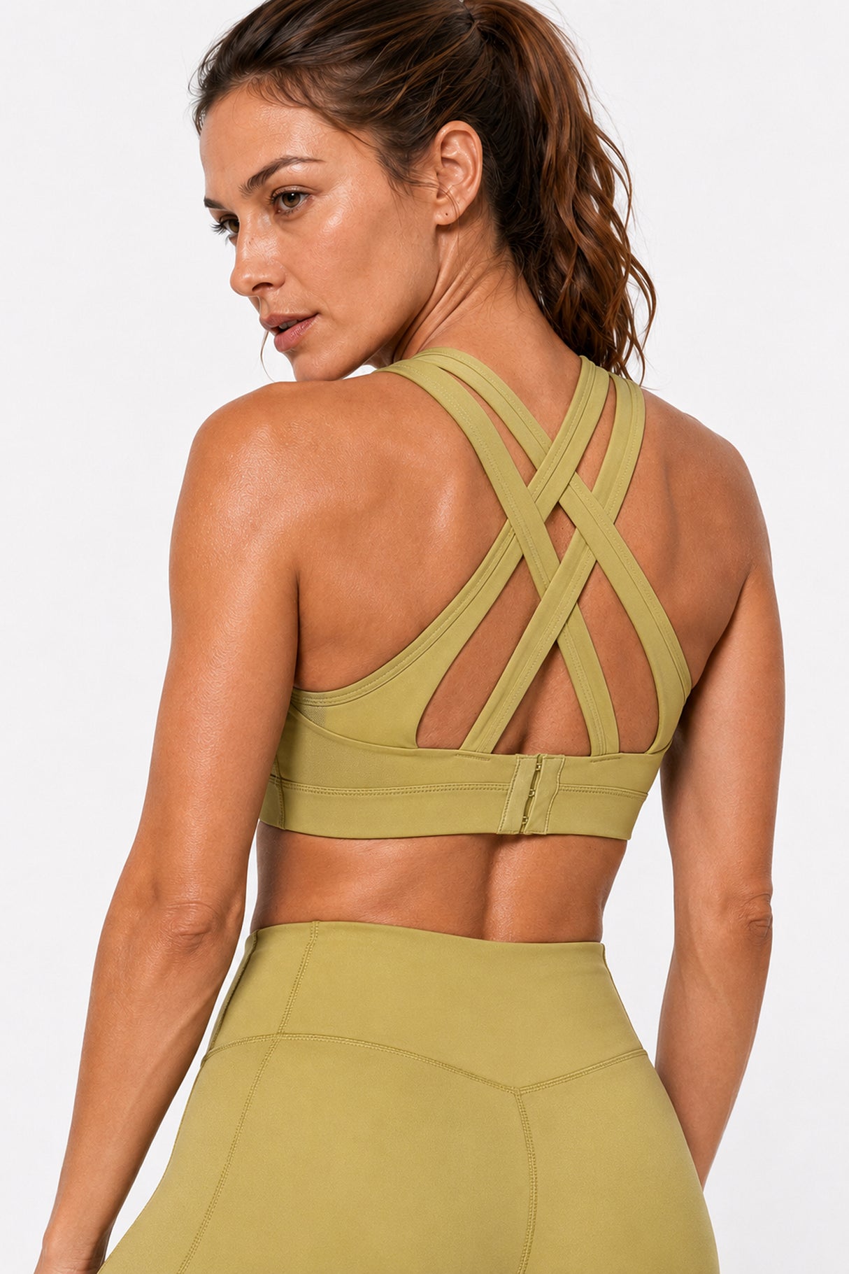 Power Cross Back gepolsterter Lauf-BH | Sport-BH mit starkem Halt für Damen