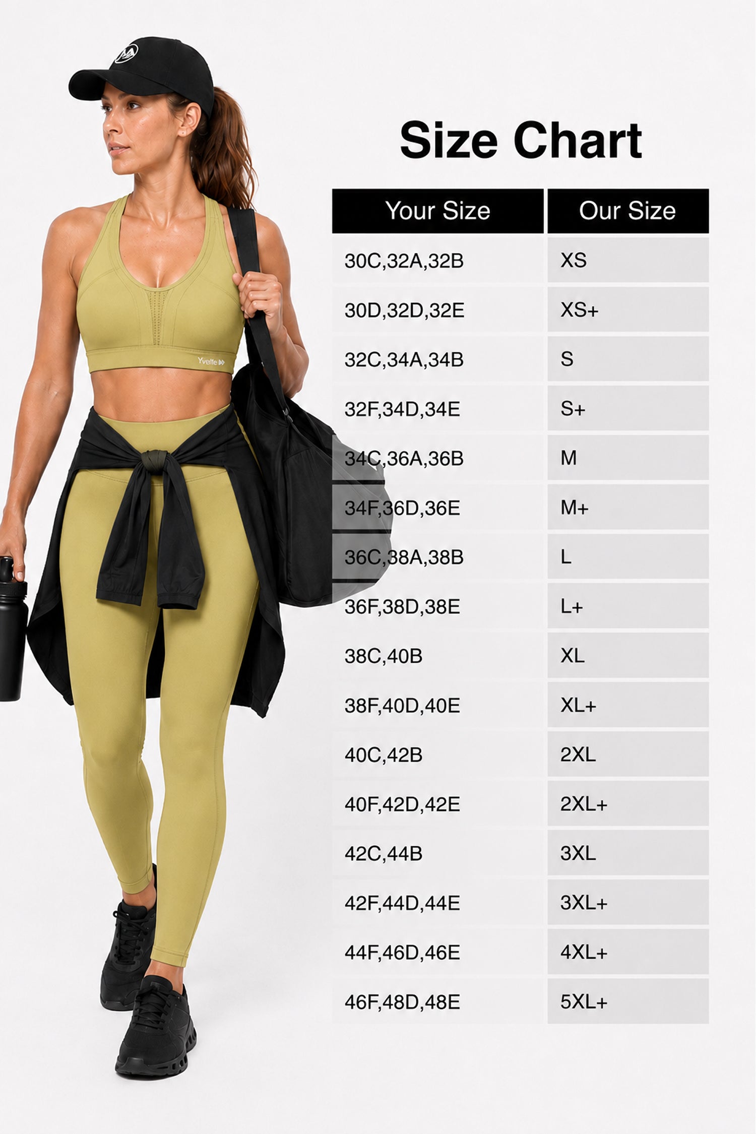 Power Cross Back gepolsterter Lauf-BH | Sport-BH mit starkem Halt für Damen