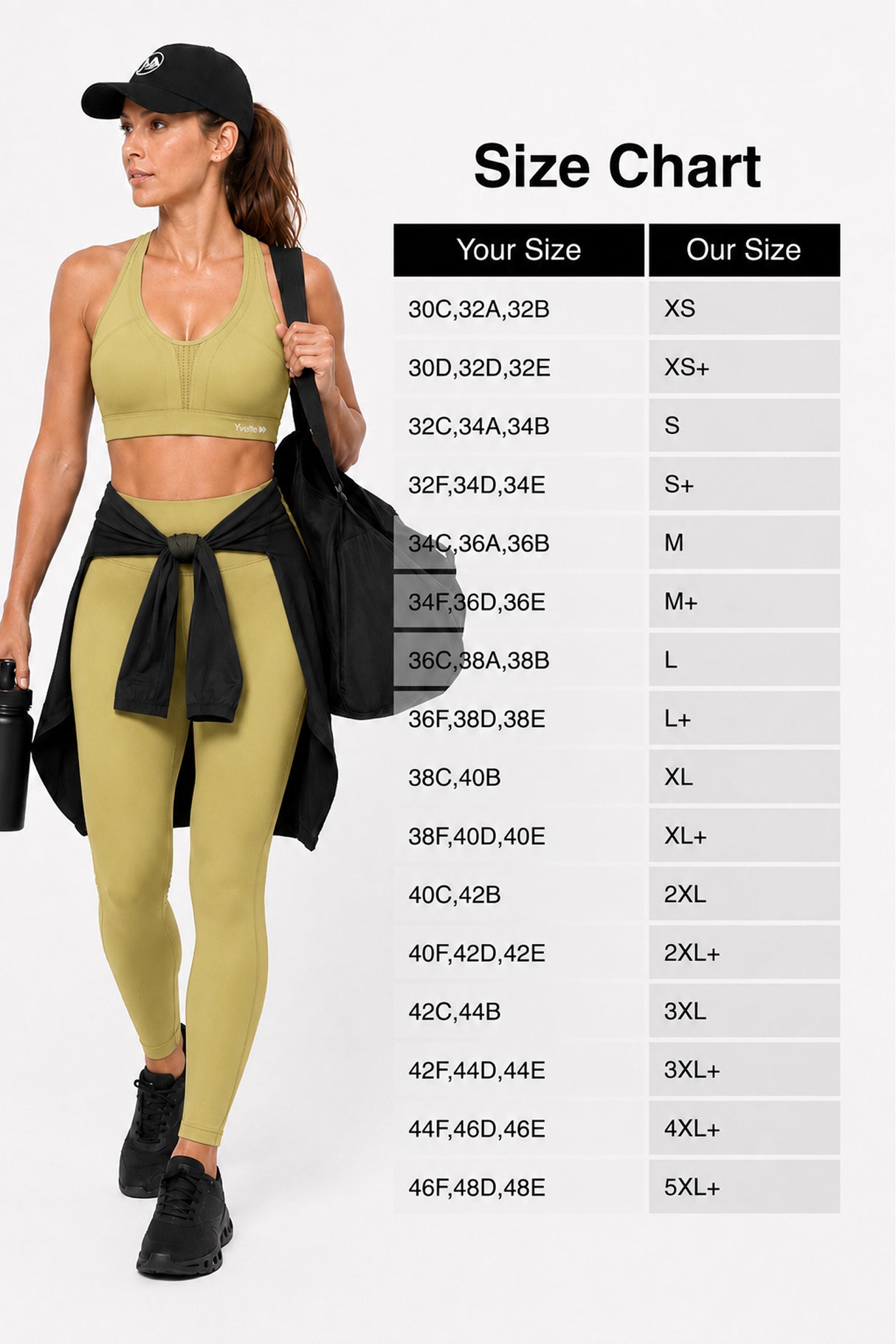 Power Cross Back gepolsterter Lauf-BH | Sport-BH mit starkem Halt für Damen