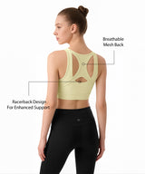 Power™ Front Zip Full Coverage Racerback Mesh Running Bra | Women's High Support Sports Bra
