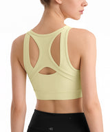 Power™ Front Zip Full Coverage Racerback Mesh Running Bra | Women's High Support Sports Bra