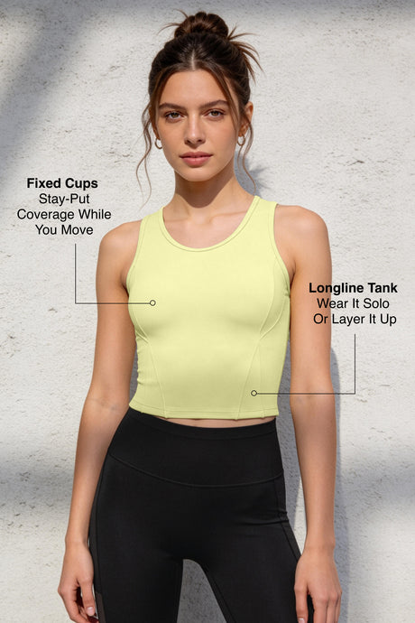 Anywhere™ Built-In Cups Racerback Mesh Tank | Women's Sports Tank For Yoga & Daily - image 8