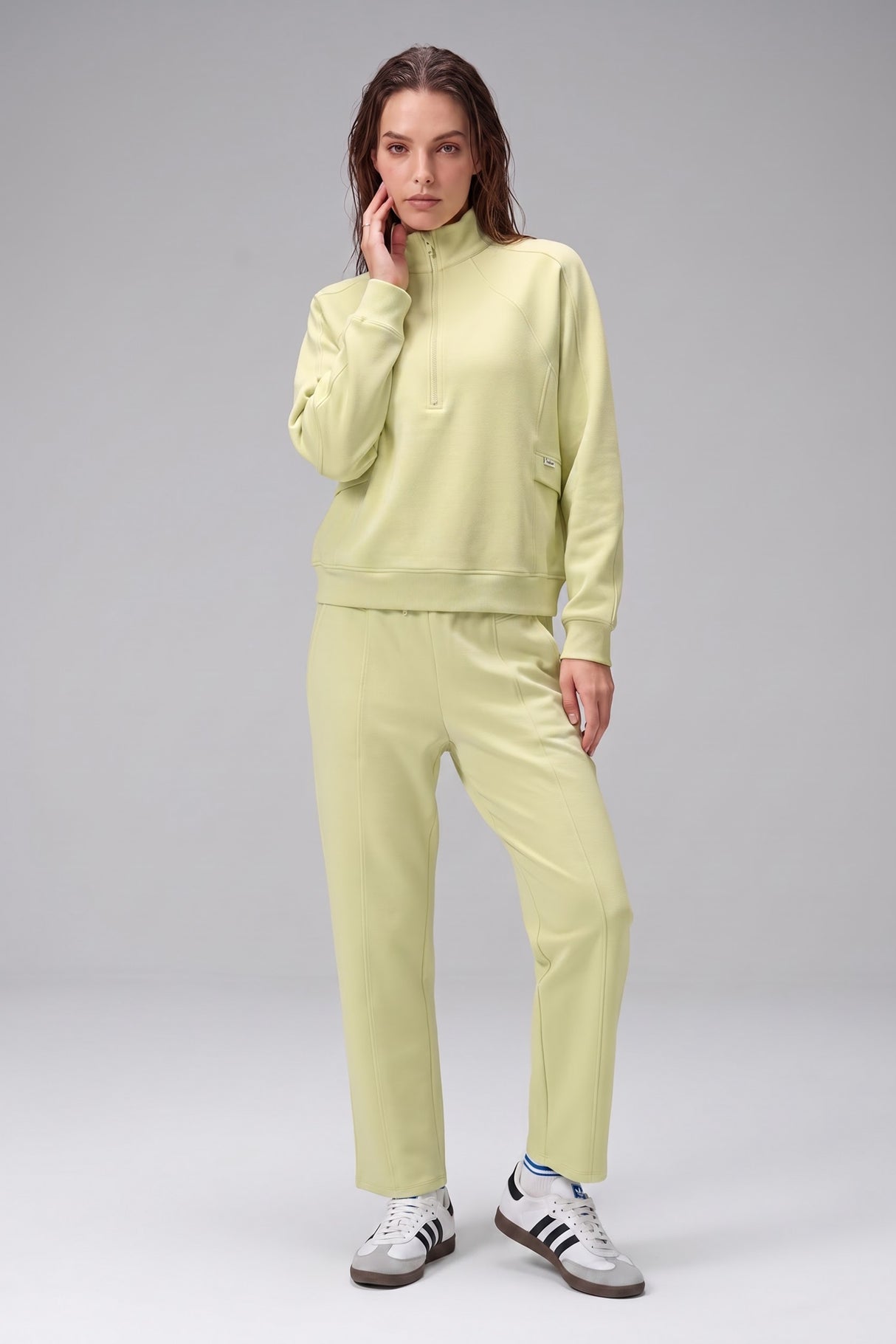 Anywhere™ Half-Zip Mock Neck Pockets Sweatshirt | Women's Sports Sweatshirt