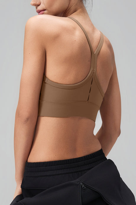 Anywhere Y-Back Design Insydda Yoga-BH med Vadder | Sport-BH med Lätt Stöd för Damer