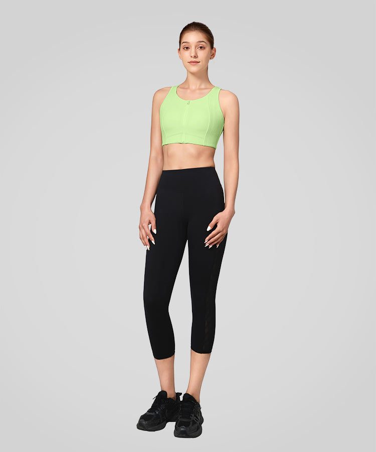 Lauf-BH mit Power Mesh-Panel und Frontverschluss | Sport-BH mit starkem Halt für Damen