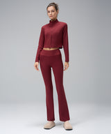 Anywhere Cropped Mock Neck Zip-Up Jacka | Lätta stödjackor för kvinnor
