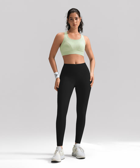 Power Multi-Seam Mesh Neckline Running Bra | Damen Sport-BH mit starkem Halt