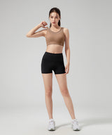 Power Front Sheer Mesh H-Back Sports Bra| Women's High Support Sports Bra
