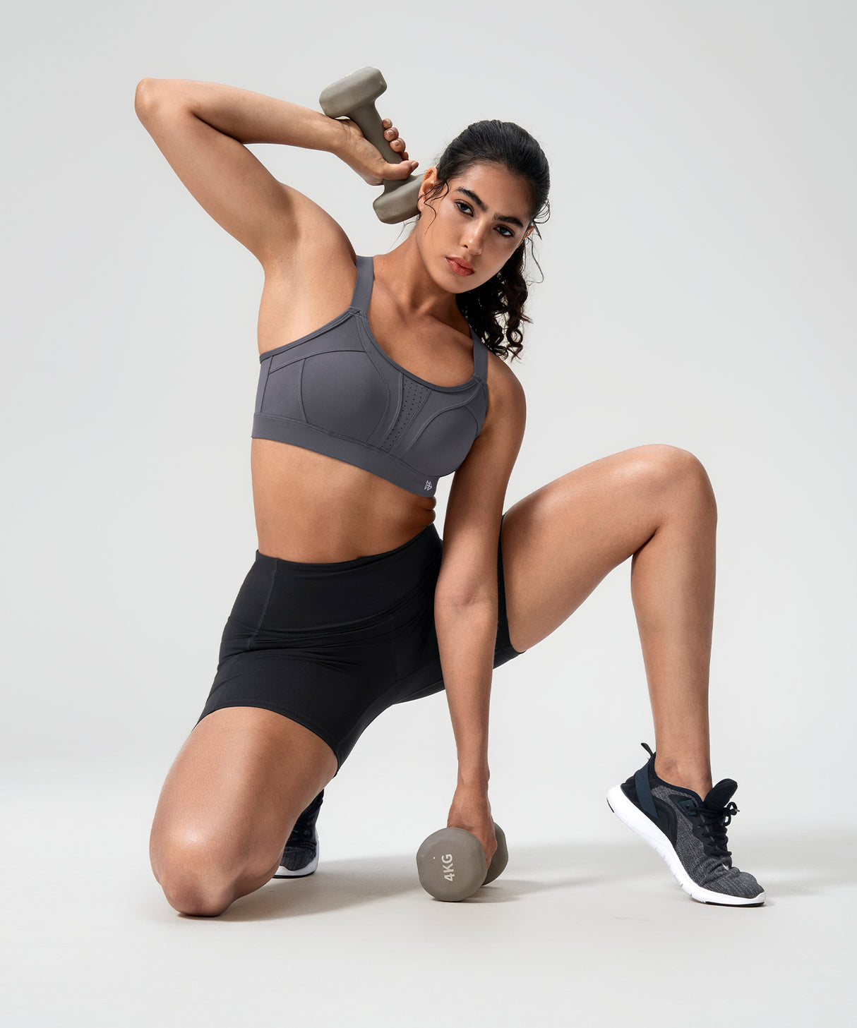 Power Adjustable Crisscross Padded Running Bra | Women's High Support Sports Bra