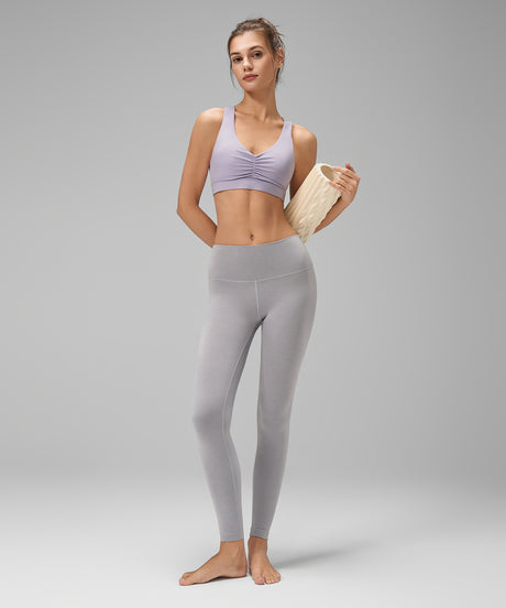 Anywhere Crisscross avtagbara vadderade yoga-bh med v-ringning | Sport-bh med lätt stöd för kvinnor