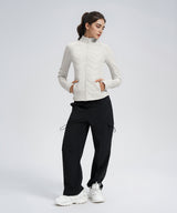 Chaqueta ligera de polar acolchada con cremallera para cualquier ocasión | Chaquetas para mujer