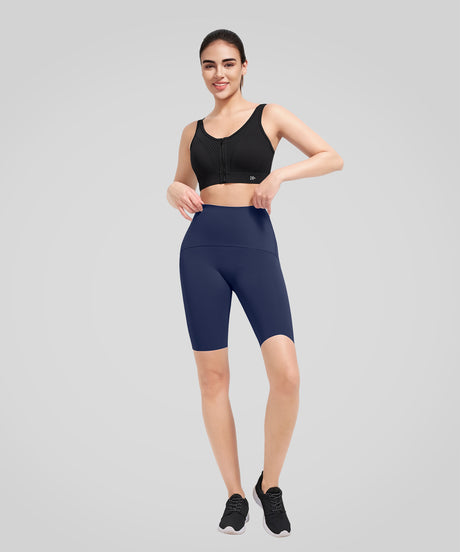 Power Grid Mesh Zip Front Sports Bra | Women's High Support Sports Bra
