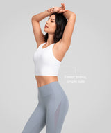 Gepolsterter Yoga-BH mit U-Ausschnitt und Riemchen | Leicht stützender Sport-BH für Damen