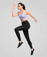 Power Back Adjustable Mesh Running Bra | Women's High Support Sports Bra Purple