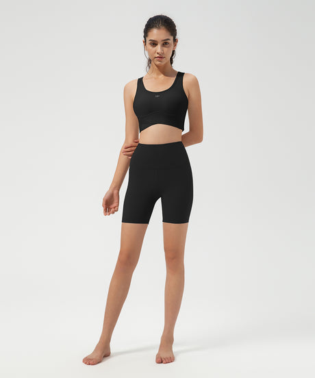 Anywhere Full-Coverage Fixed Pads Longline Yoga Bra | Women's Sports Tank