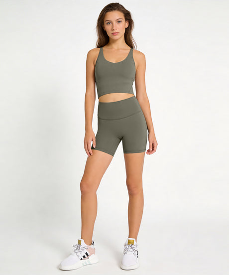Shift Stretchy Soft No Front Seam Pocket Shorts 4 inches| Women's Light Support Shorts