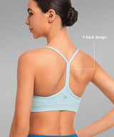 Anywhere Scoop Neckline Strappy Padded Yoga Bra | Women's Light Support Sports Bra