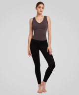 Anywhere V-Neck Sewn-In Pads Daily Tank | Women's Sports Tank