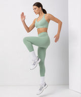Shift Front Zip Sewn-in Pads Racerback Running Bra | Women's High Support Sports Bra