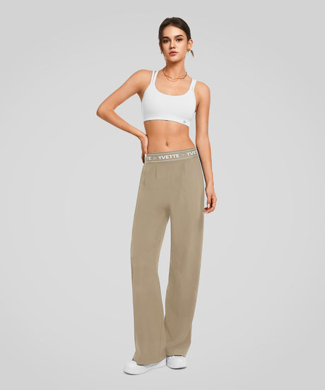 Shift Urban Letter Print Wide Leg-byxor 27'' | Damsportbyxor