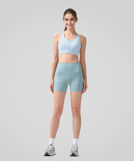 Power Fashion Racerback Cross Cut-out Sports Bra| Women's High Support Sports Bra