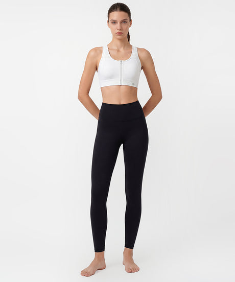 Power Breathable Zip Front Fixed Cups High Impact Bra | Women's High Support Sports Bra